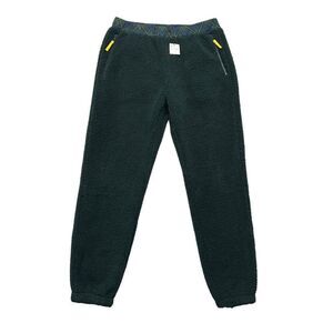 JW Anderson X UNIQLO Joggers Men's Size Large Green Pile Fleece Pants Sweatpants